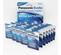 40x Panasonic AA ULTIMATE EVOLTA Batteries Longest Lasting LR6 Long Expiry UK