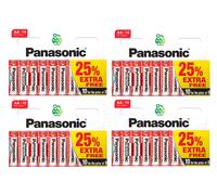 40x Panasonic AA Zinc Carbon Batteries LR6 MN1500 1.5V Seasonal LED lights