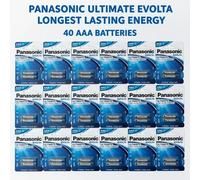 40x Panasonic AAA ULTIMATE EVOLTA Batteries Longest Lasting LR03 Long Expiry