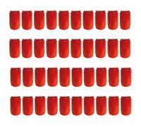 40x Premium Oil Light T3 Red Composition Friedhofskerze Grave Dauerbrenner