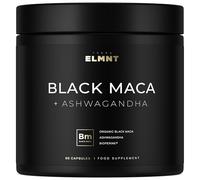 40x Strength Organic Black Maca Root w. Ashwagandha - #1 Highest Potency Maca Root Capsules for Men 40:1 Black Maca Root Powder Extract - 100% Pure Gelatanized Maca Peruana + Ashwagandha for Men Women