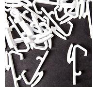 40x Swish/Sologlide-Like Curtain Gliders White Track Rail Runners Sologlyde Hooks