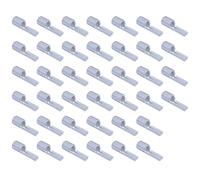 40x Tinned Pure Copper Non Insulated Flat Pin Terminal Naked Needle Connector For Copper Tube Flat Pin Terminals (25mm² Cable)