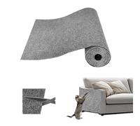 40x200cm Self Adhesive Cat Scratching Mat, DIY Cats Climbing Wall Anti Scratch Furniture Protector Self, Furniture Scratch Protector Cat Scratch Pad Ideal for Floors, Sofas, Chair(Dark Grey)