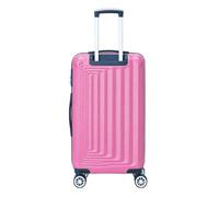40x20x25 Ryanair Underseat Cabin Bag, Lightweight Suitcase, Small 4x 360 Degree Spinner Detachable Wheels Cabin Case, Maximum Carry-On Size, ABS Hard Shell, 10kg Hand Luggage Bag (Pink-1643)