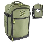 40x20x25cm Ryanair Underseat Cabin Backpack - Airline Approved Carry On Bag - Free On Board for Ryanair, easyJet, Jet2, Wizz Air - Lightweight Water-Resistant Travel Rucksack - Khaki