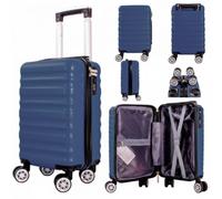 40x25x20cm Underseat Cabin Suitcase, Navy, Removable Wheels