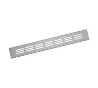 40x300mm Air Vent Cover - Aluminium Ventilation Grille - Silver Furniture Grill for Door, Wardrobe, Radiator