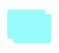 40x30cm Silicone Placemats for Kids, Non Stick Heat Resistant Tablemat, Kitchen Dining Table Mats Place Mat (Blue, 2)