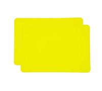 40x30cm Silicone Placemats for Kids, Non Stick Heat Resistant Tablemat, Kitchen Dining Table Mats Place Mat (Yellow, 2)
