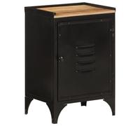 40x30x60 cm Bathroom Cabinet - Iron & Solid Wood Stylish Mango Sets for Modern Bathrooms Space-saving Storage Solution Easy Assembly
