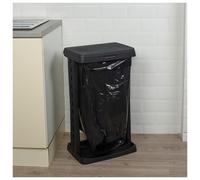 URBNLIVING 60L Garbage Rubbish Reusable Sack Bag Bin Liner Waste Disposal Stand Holder Recyclable Garbage Bag with Lid Holder