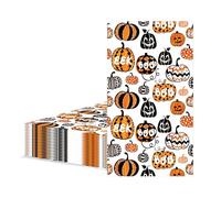 40x33cm Halloween Napkins Serviettes with Pumpkins Pattern,20pcs Disposable Decorative Paper Serviette Guest Towel Hand Towels Tissue Cocktail Dinner Napkins for Halloween Party Table Decorations