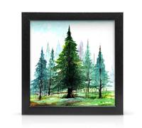40x40cm Black wooden effect Photo / Picture frame Wall Mountable with acrylic display