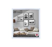 40X40Cm White Modern Step Picture Frame - Perfect For Posters, Photos And Wall Art - Elegant Home Decor - Ak Frames