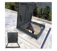 40x40in Aluminum Roof Access Hatch - Waterproof Skylight Cover for Emergency Access Durable Wellhead & Cellar Lid - Heavy Duty Access Panel (34x40in 86.3x101.5cm)