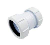 40x40mm Straight Coupler Universal Compression Waste Fittings (1 1/2")
