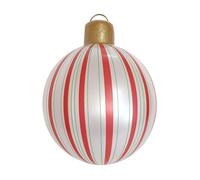 40x40x55cm Christmas Blow Up Ball - 40cm Inflatable Christmas Ball Decor | PVC Gaintt Inflatable Baubles | Holiday Blow Up Ornaments | Holiday Decorations for Tree Winter Outdoor Display Festive