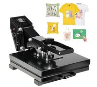 40x50 cm Heat Press Machine for T-Shirt, 2000 W Sublimation Heat Press with Digital Clamshell Control Dual Heating Tubes, 220 V Multipurpose Heat Transfer Machine for Pillows Mouse Pads Tote Bags