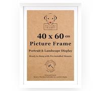 40x60 cm White Picture Frame - Modern Wall-Mounted Frame with Acrylic Glass for Posters, Prints & Artwork