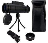 40x60 HD Monocular Telescope Bak4 Prism Monocular Waterproof Non-Slip Phone Clip and Tripod for Cell Phone for Bird Watching Game Outdoor Sports Game Travel