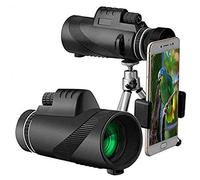 40X60 High Power Bak4 Prisma & FMC HD Monocular Waterproof with Smartphone Holder & Tripod for Bird Watching Camping MatchMonocular Telescope