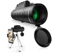 - 40X60 High Power HD Monoculars with Holder Tripod Waterproof Pocket for Smartphone - Clear BAK4 Prism for Bird Watching Camping Match