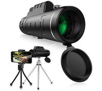 40X60 High Power&HD With Universal Smartphone Holder Or Adults Golfers Birdwatching Hunting Traveling Sightseeing Outdoor,Monocular -