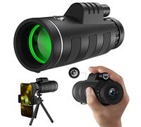 40x60 Monocular Telescope for Smartphone High Power Monocular Telescope with Smartphone Adapter Tripod Travel Bag with BAK4 Prism & FMC Lens, Suitable for Boating/Yachting/Sports/Bird Watching