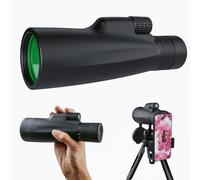 40x60 Monocular-Telescope High Powered Monocular for Adults Monocular for Smartphone Adapter Monocular Telescope Hunting Wildlife Bird Watching Travel Camping Hiking (15.2 x 7.5 x 5.5 centimetres)