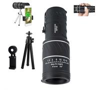 40x60 Monocular Telescope,Portable High Powered with Smartphone Holder & Tripod,Waterproof Handheld Pocket Telescope for Bird Watching Hiking Travelling