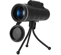 40x60 Small Portable Monocular Small Portable Monocular for Smartphone Low -4 Prisms High Power Hd Easy to Focus Equipped with A Tripod and Phone Clip for Camping Hiking