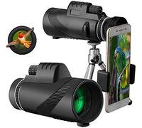 40X60 Telescope Monocular Power HD with Smartphone Holder and BAK4 IPX7 Waterproof Tripod for Bird Watching, Outdoor Camping,moon Watching