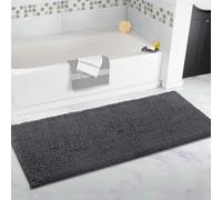(40x60cm, Dark Grey) Extra Large Bathroom Rug Long Plush Bath Mat,Non Slip & Super Water Absorbent Floor Mat Long Runner for Bathroom