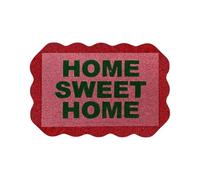 40x60cm Doormat Welcome Printed Floor Mat Rose Red Irregular Edge Non Slip