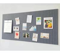 40x60cm Large Felt Pin Board Self Adhesive Bulletin Board Alternative,Wall Ties Photos Memos Display Panels Vision Boards for School Home Office (Grey)