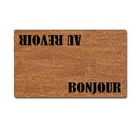 40X60Cm Outdoor Mat Bonjour Au Revoir Door Matt Indoor Durable Doormats Non Slip Floor Mat For Indoor Room Outdoor