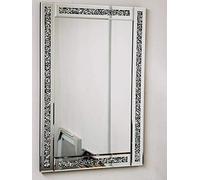 40x60cm Rectangle Shape Designer Large Jewel Wall Mirror Loose Diamante Frame Beautiful Decoration Art Piece Gift-Give a Great Interior Look To Your Home