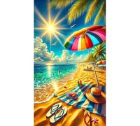 40x70cm Landscape 5D DIY Diamant Parties Complete Set Round Diamonds Wall Art for Living Room