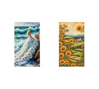 40x70cm Landscape 5D DIY Diamant Parties Complete Set Round Diamonds Wall Art for Living Room