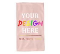 40x70cm Personalised Hand Towels with Picture/Text/Logo, Custom Tea Towels Photo Towels with Your Own Design, Customised Soft Microfiber Towel Gifts for Birthday Christmas New Year Father Mother day