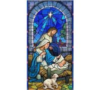 40x80cm Large Diamond Painting Kits, 5D Easter Religion Christ Diamond Art DIY Full Drill Round Crystal Paint by Diamonds Crafts for Home Wall Decor