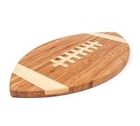 40YARDS American Football Bamboo Wood Board for Breakfast, Dinner or as a Chopping Board (30 x 17 cm) - Gift for Football Fans or as Party Decoration