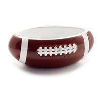 40YARDS American Football Snack Bowl | Size M | 16 cm | Ceramic Football-Shaped Bowl | Raised Tactile Laces | For Snacks, Dips & Sweets | American Football Gift for Fans