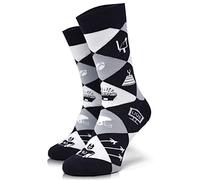 40YARDS American Football Socks | Icon Design | Blue, White & Grey