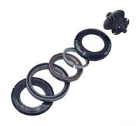 41.8-52mm Bike Headset Double Bearing Aluminium Alloy for Head Tube Straight Tube and Taper Tube with Upper Inner Diameter 41.8mm Lower Inner Diameter 52mm Black