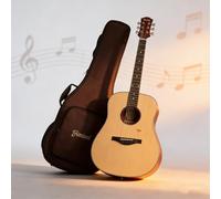 41" Acoustic Guitar for Beginner, Spruce Top Classical Guitar with Gig Bag and Other Accessories Lightweight Body Suitable for Adult Teen(Natural wood color)