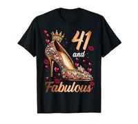 41 And Fabulous 41 Years Old High Heels 41st Birthday T-Shirt