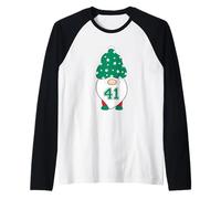 41 Christmas Gnome 4 1 Four One Funny Gen Z Happy Holidays Raglan Baseball Tee