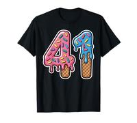 41 Ice Cream Drip Meme Forty One Four Gen Alpha Slang T-Shirt